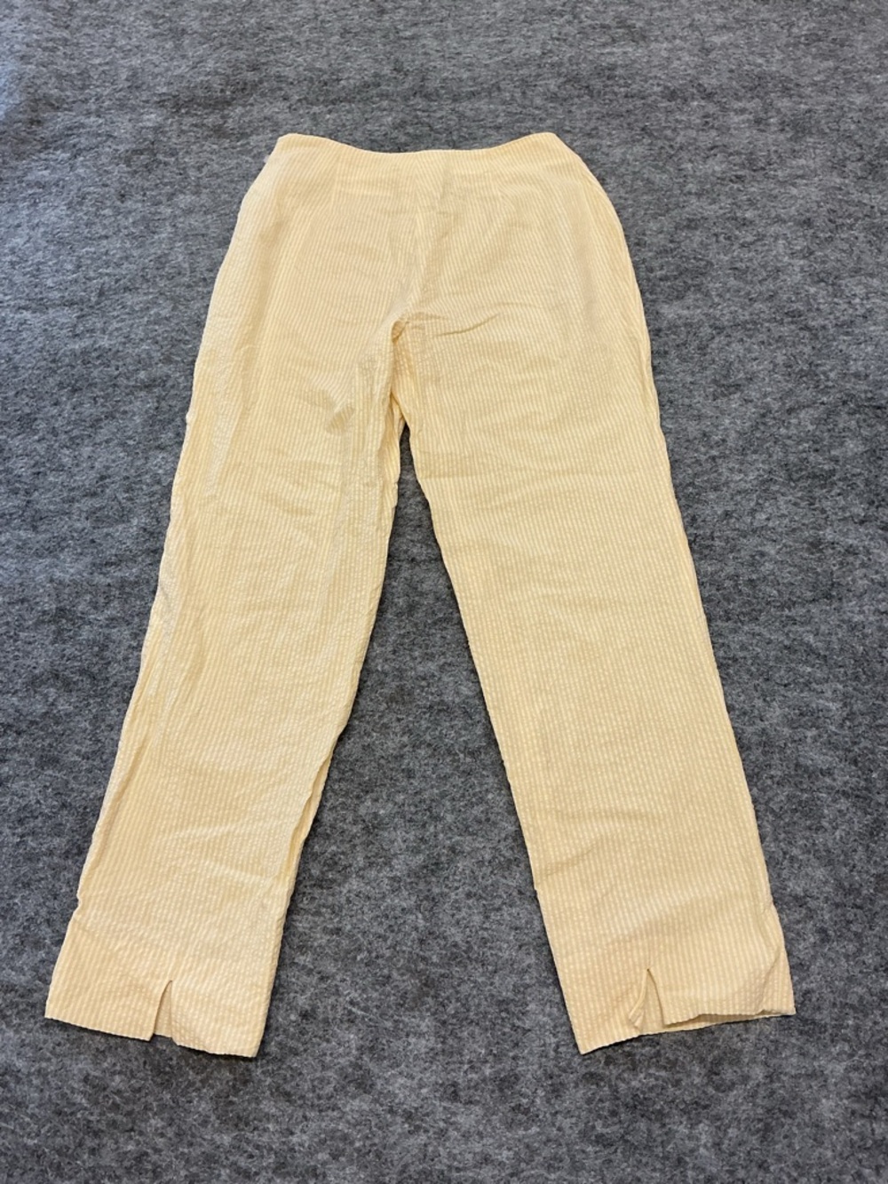Piazza Sempione Light Cream & Yellow Striped Trousers Best Fits Size 26 - Picture 5 of 5